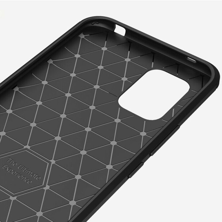 Защитный чехол UniCase Carbon для Xiaomi Mi 10 Lite - Dark Blue: фото 8 из 9