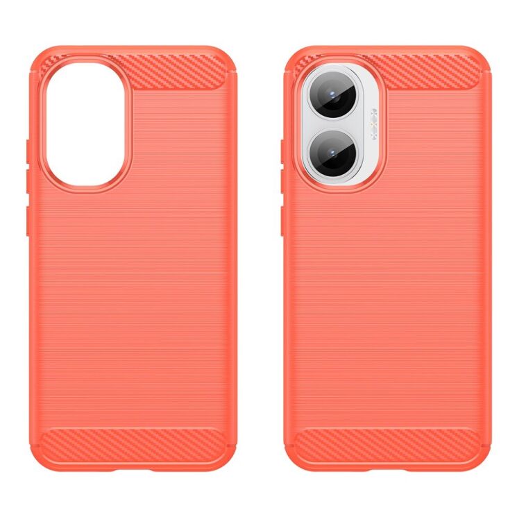 Защитный чехол UniCase Carbon для Xiaomi Poco F7 - Red: фото 2 из 8