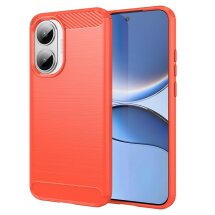 Защитный чехол UniCase Carbon для Xiaomi Poco F7 - Red: фото 1 из 8