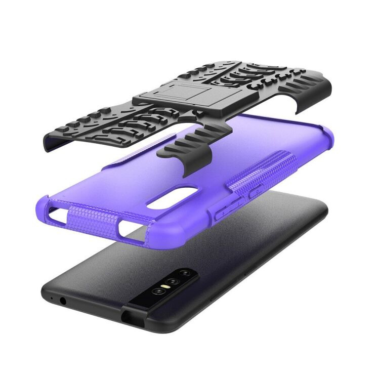Противоударный чехол UniCase Hybrid X для VIVO V15 Pro - Purple: фото 5 из 15