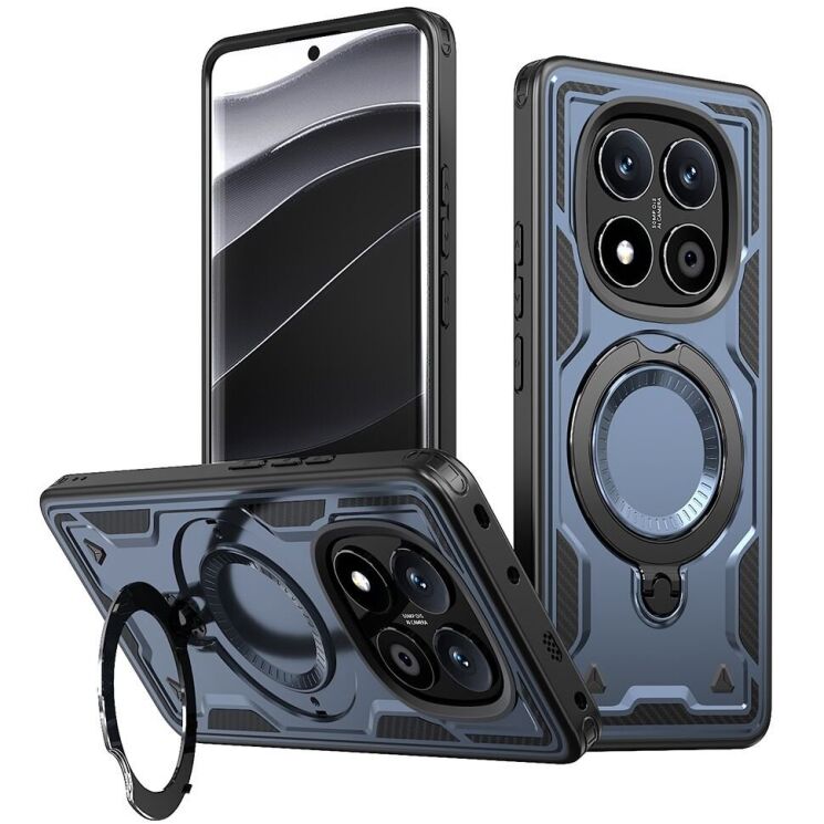 Защитный чехол UniCase Lander Armor для Xiaomi Redmi Note 14 Pro 5G / Poco X7 - Blue: фото 1 из 6