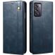 Защитный чехол UniCase Leather Wallet для OPPO Reno 12 - Blue (356816L). Фото 1 из 6