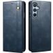Захисний чохол UniCase Leather Wallet для Samsung Galaxy S24 FE (S721) - Blue (367504L). Фото 1 з 6