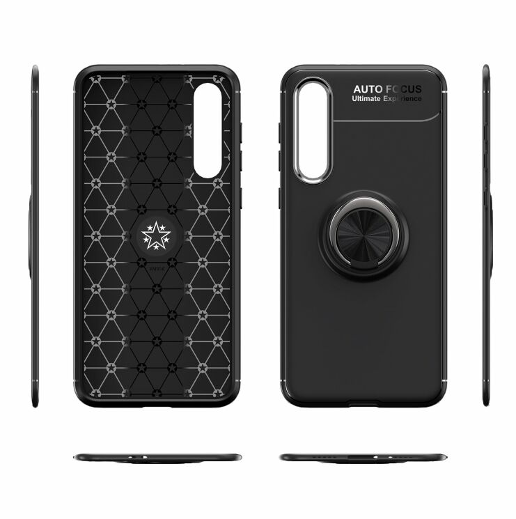 Защитный чехол UniCase Magnetic Ring для Xiaomi Mi 9 SE - Black / Red: фото 7 из 12