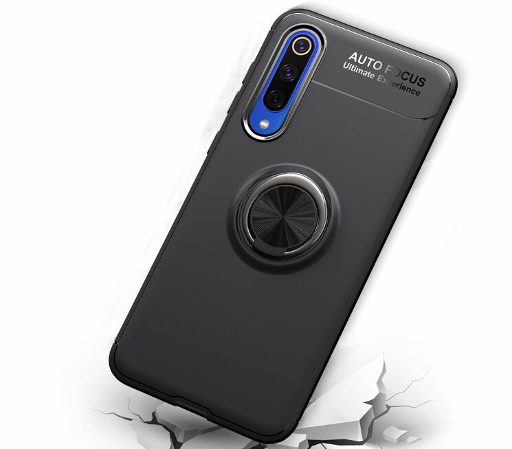 Защитный чехол UniCase Magnetic Ring для Xiaomi Mi 9 SE - Black / Red: фото 8 из 12