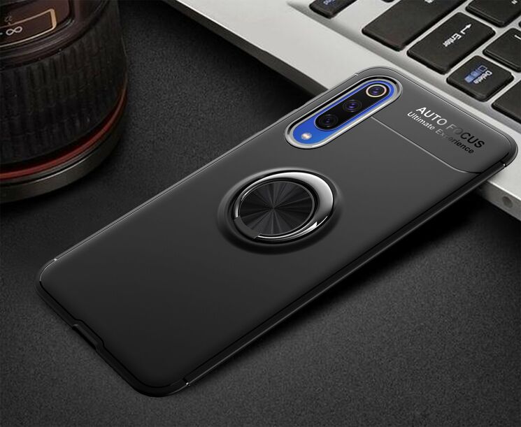 Защитный чехол UniCase Magnetic Ring для Xiaomi Mi 9 SE - Black: фото 2 из 12