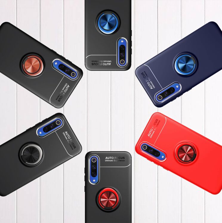 Защитный чехол UniCase Magnetic Ring для Xiaomi Mi 9 SE - Black / Red: фото 3 из 12