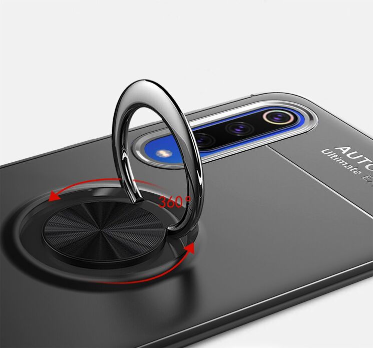 Защитный чехол UniCase Magnetic Ring для Xiaomi Mi 9 SE - Black / Red: фото 5 из 12
