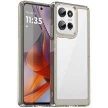 Защитный чехол UniCase Rugged Shield для Motorola Moto G75 - Transparent Grey: фото 1 из 12