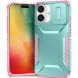 Защитный чехол UniCase Shuttle Guard для Apple iPhone 16 - Green / Pink (366419GP). Фото 1 из 7
