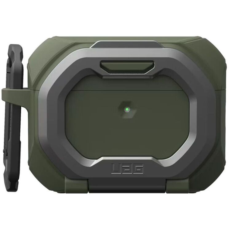 Защитный чехол URBAN ARMOR GEAR Monarch MagStand для AirPods Pro 3 (104131117233) - Drab / Silver: фото 3 из 13