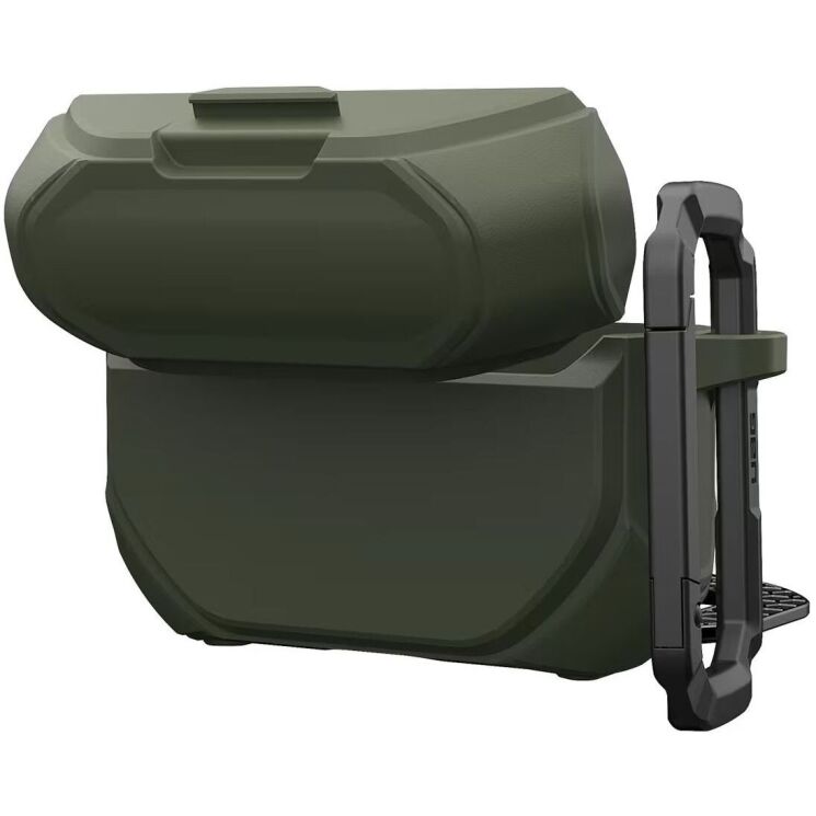 Защитный чехол URBAN ARMOR GEAR Monarch MagStand для AirPods Pro 3 (104131117233) - Drab / Silver: фото 5 из 13
