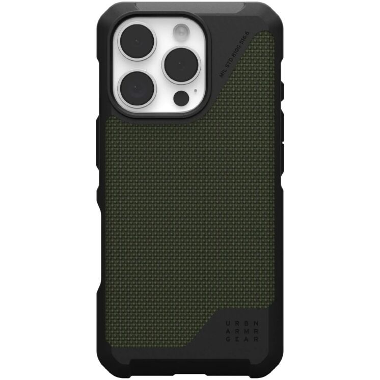 Защитный чехол URBAN ARMOR GEAR (UAG) Metropolis LT MagSafe для Apple iPhone 16 Pro - Kevlar Olive: фото 1 из 11