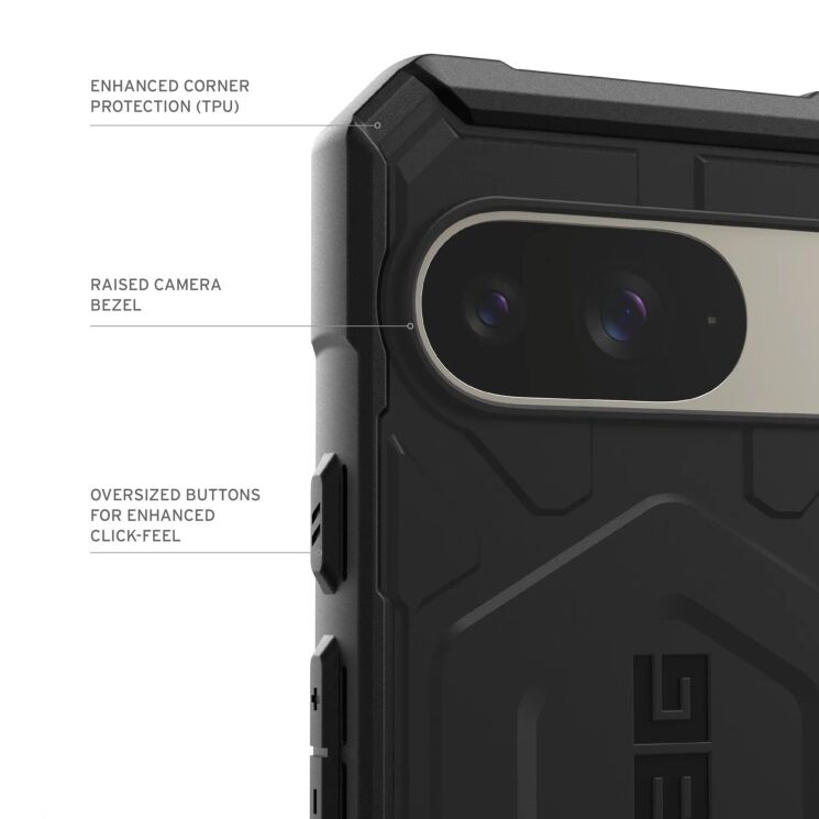 Защитный чехол URBAN ARMOR GEAR (UAG) Pathfinder Pro для Google Pixel 9 - Black: фото 10 из 14