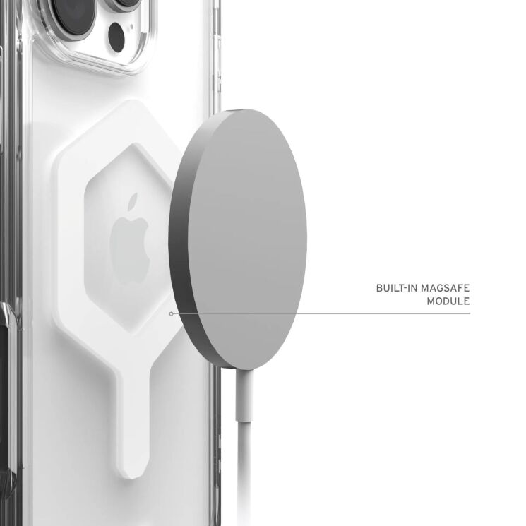 Захисний чохол URBAN ARMOR GEAR (UAG) Plyo MagSafe для Apple iPhone 16 Pro - Ice / White: фото 10 з 10