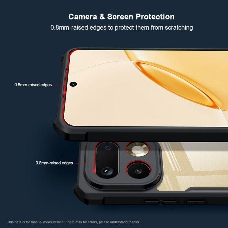 Захисний чохол XUNDD Rugged Case для Realme 16 Pro Plus - Black (428511B) Захисний чохол XUNDD Rugged Case для Realme 16 Pro Plus - Black: фото 6 з 8