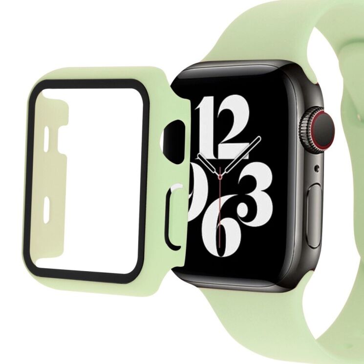 Захисний комплект Deexe Protective Kit для Apple Watch 41 mm (7 / 8 / 9 Series) - Light Green: фото 3 з 8