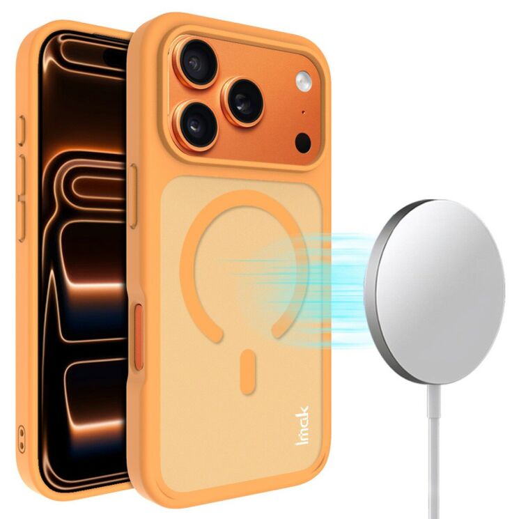 Захисний (PC+TPU) чохол IMAK UX-9C Series для iPhone 17 Pro - Orange: фото 2 з 9