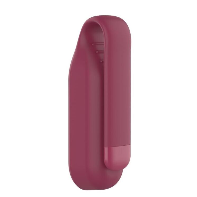 Зажим Deexe Silicone Clip для Xiaomi Mi Band 5 / Mi Band 6 / Mi Band 7 - Wine Red: фото 4 из 8