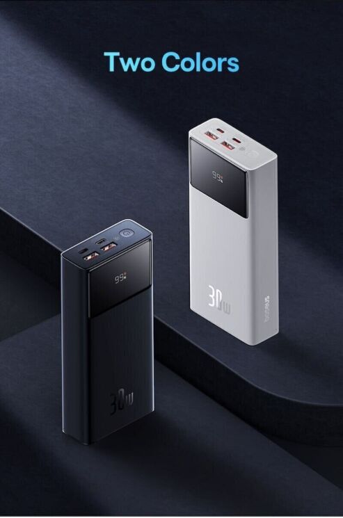 Внешний аккумулятор Baseus Star-Lord Digital Display 30W (30000mAh) P10022905113-00 - Black: фото 19 из 21