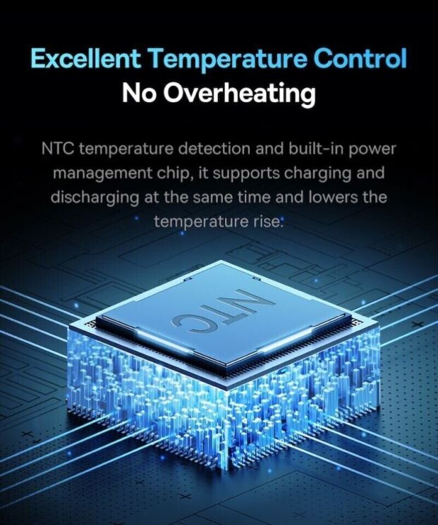 Внешний аккумулятор Baseus Star-Lord Digital Display 30W (30000mAh) P10022905113-00 - Black: фото 17 из 21