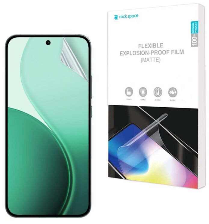 Антибликовая пленка на экран RockSpace Explosion-Proof Matte для OPPO Reno 14 5G: фото 1 из 8