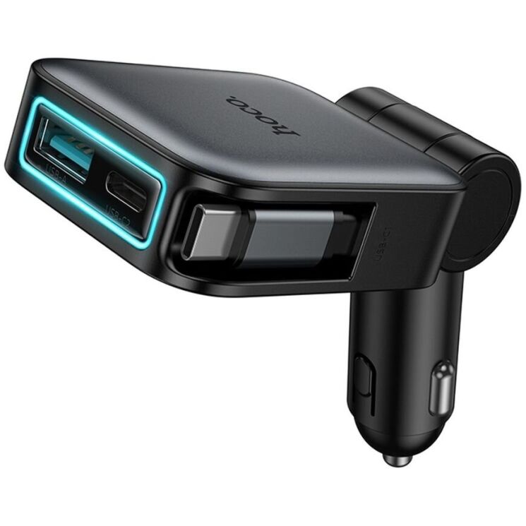 Автомобильное зарядное устройство Hoco Z67 Triunfar PD60W (USB + Type-C) + кабель Type-C - Black (923415B) Автомобильное зарядное устройство Hoco Z67 Triunfar PD60W (USB + Type-C) + кабель Type-C - Black: фото 3 из 14