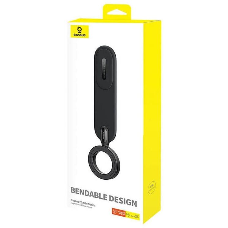 Автомобільний тримач Baseus C02 Go Series (C40165500111-00) - Black: фото 5 з 19