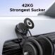 Автомобильный держатель UGREEN LP970 Suction Cup Magnetic Phone Mount - Metal Gray (982714H). Фото 6 из 8