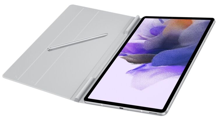 Чехол Book Cover для Samsung Galaxy Tab S7 FE / S7 Plus / S8 Plus (T730/736/800/806/970/975) - Light Gray: фото 5 из 9