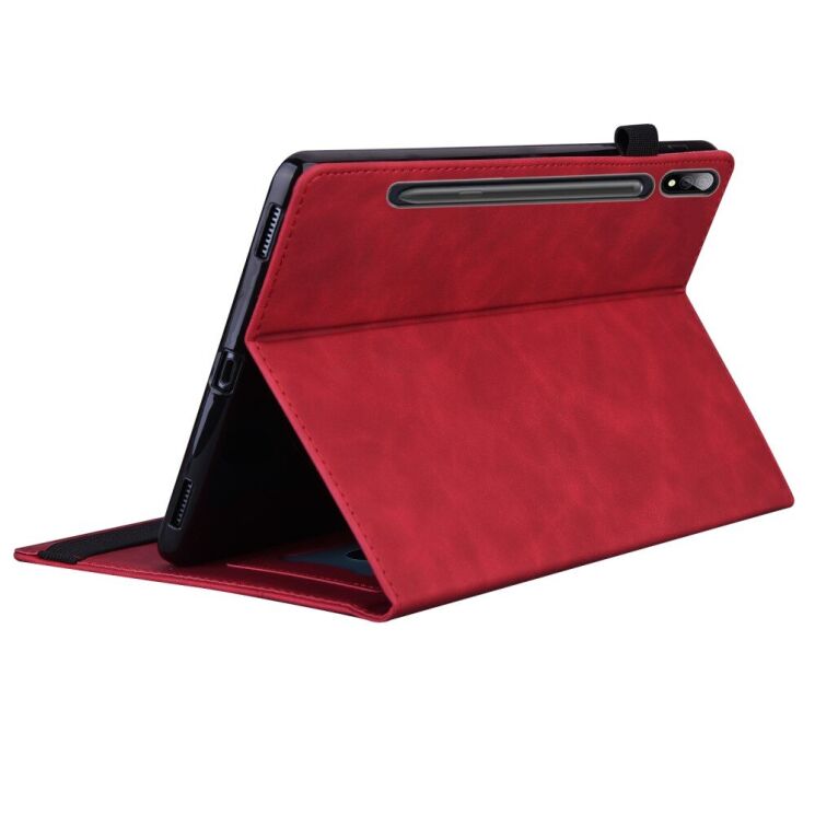 Чехол Deexe Business Style для Samsung Galaxy Tab S9 Plus (X810/816) - Red: фото 4 из 8