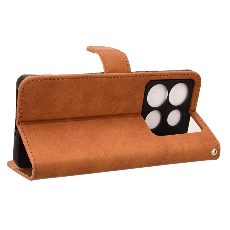 Чехол Deexe Classic Wallet для Infinix Note 40 - Brown: фото 3 из 6