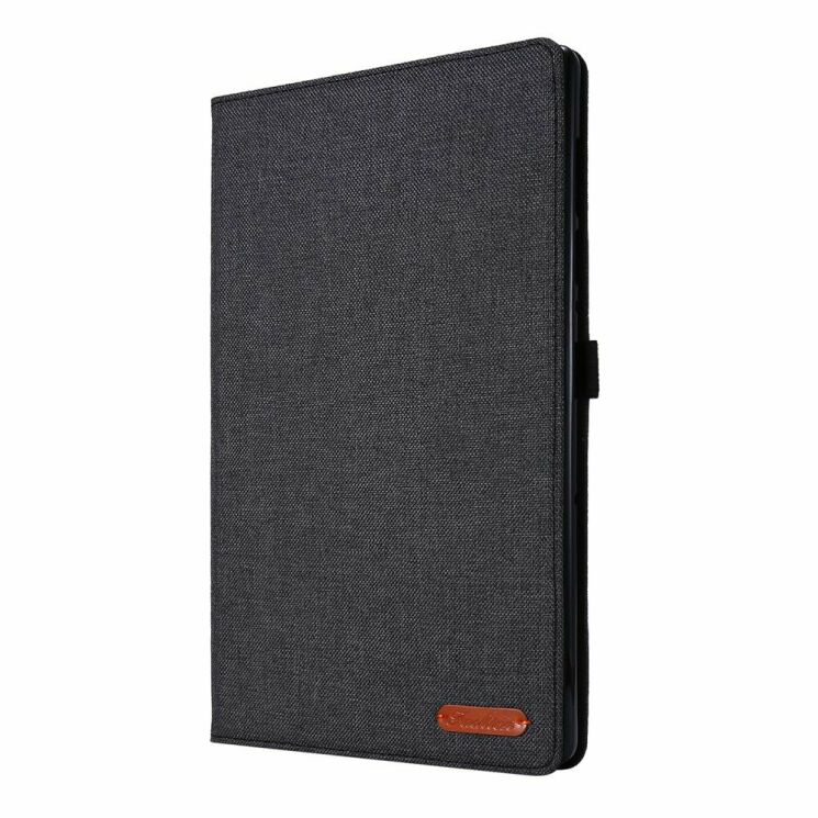 Чехол Deexe Cloth Style для Lenovo Tab M10 Plus 1/2 Gen (TB-X606) - Black: фото 3 из 6