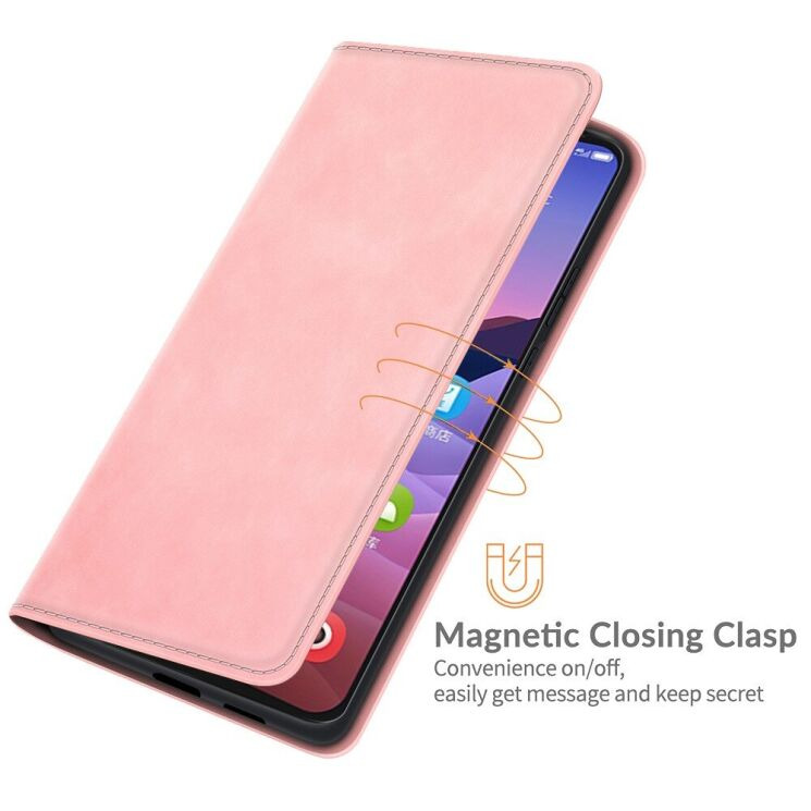 Чохол Deexe Core Wallet для ZTE Blade V2020 Smart - Pink: фото 6 з 11