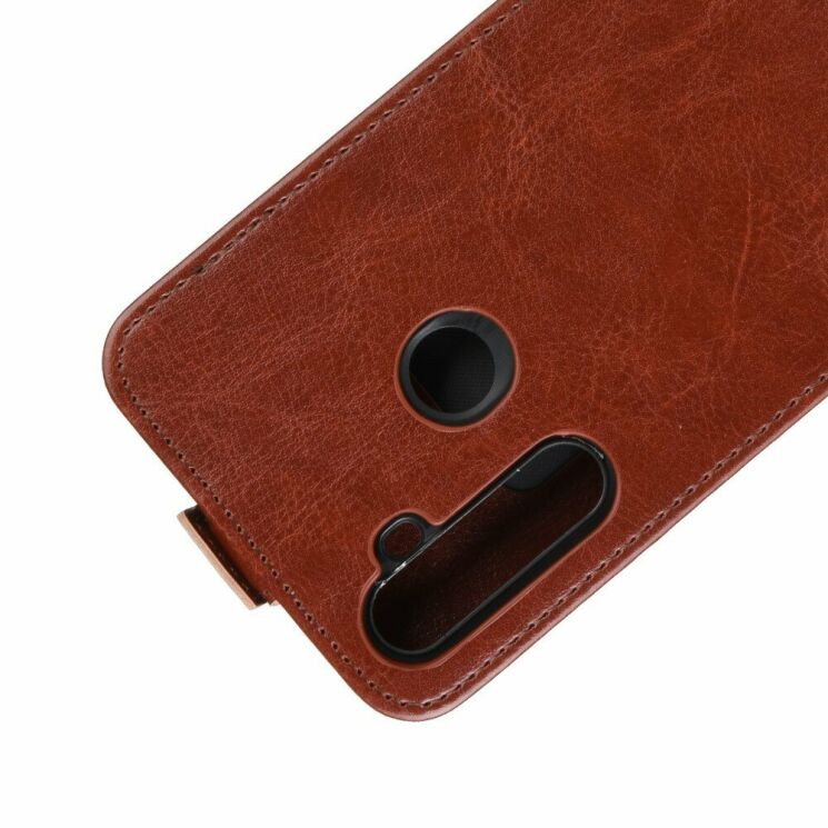 Чехол Deexe Flip Case для Realme 5 / Realme 6i / Realme C3 - Brown: фото 5 из 7