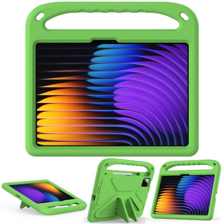 Чехол Deexe KickStand Cover для Xiaomi Pad 7 / 7 Pro - Green: фото 2 из 7