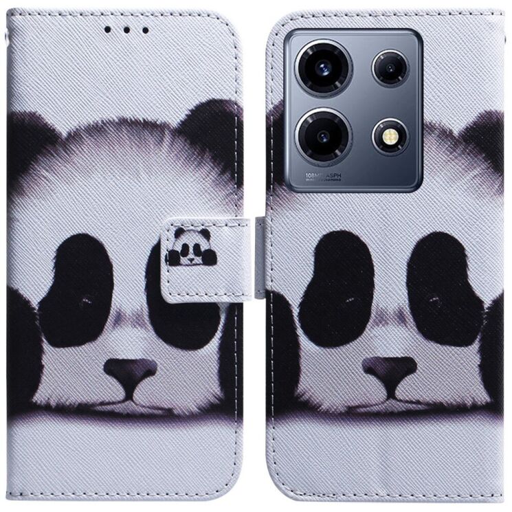 Чохол Deexe Life Style Wallet для Infinix Note 30 VIP - Panda: фото 1 з 8