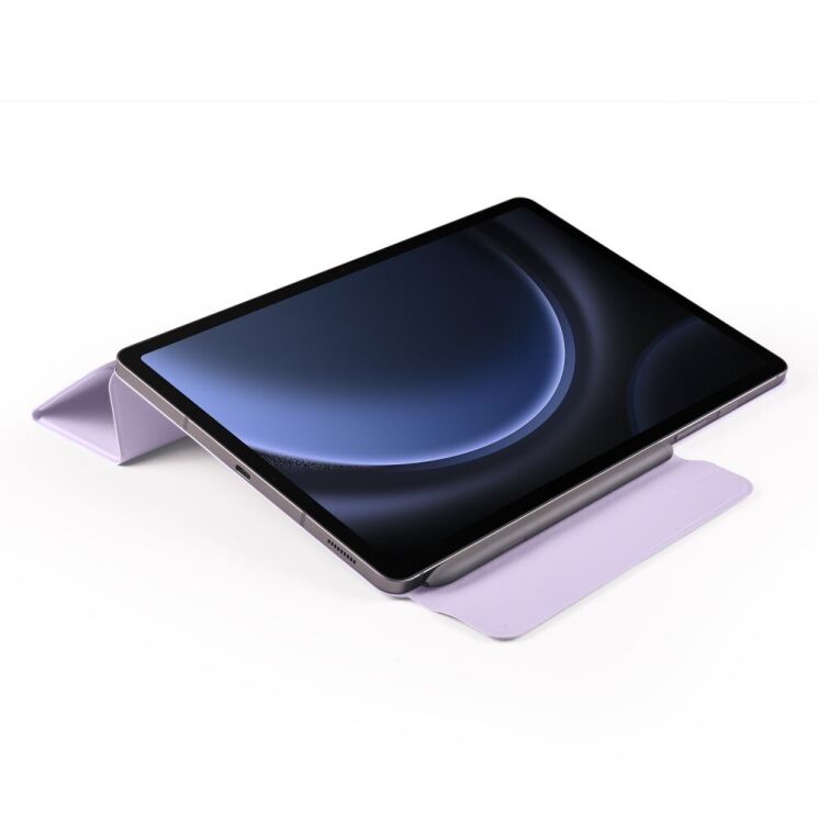 Чeхол Deexe Origami Series для Samsung Galaxy Tab S9 / S9 FE / S10 FE (X710/716/510/516/520/526) - Purple: фото 5 из 12