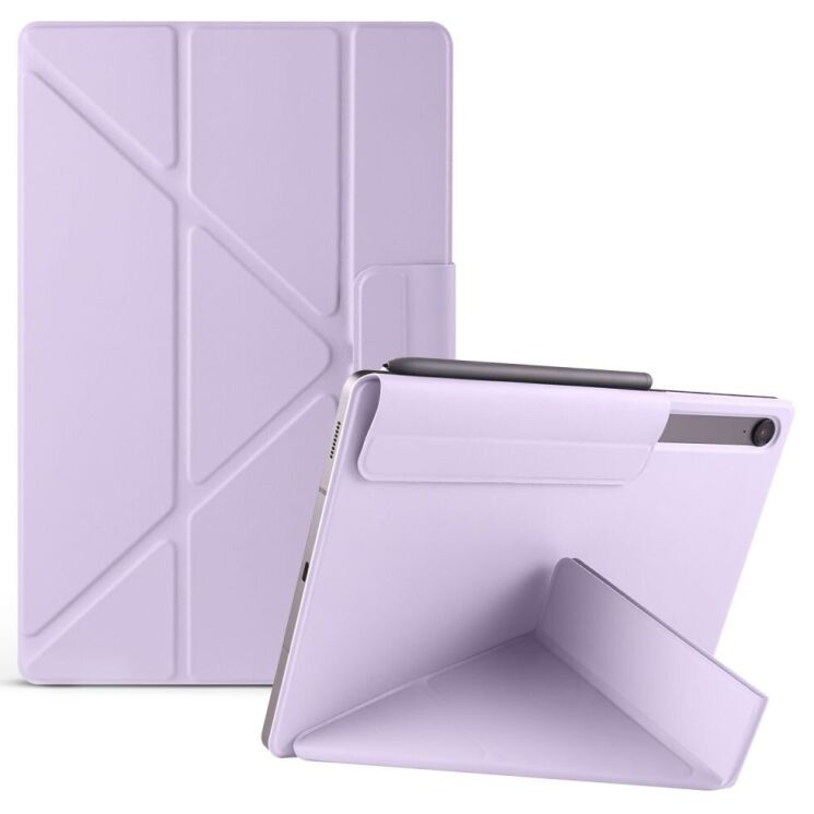 Чeхол Deexe Origami Series для Samsung Galaxy Tab S9 / S9 FE / S10 FE (X710/716/510/516/520/526) - Purple: фото 1 из 12