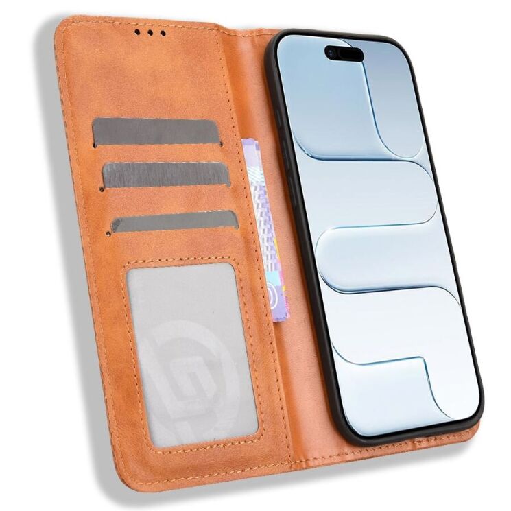 Чехол-книжка Deexe Retro Style для iPhone Air - Brown: фото 6 из 19