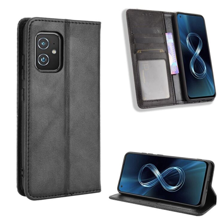 Чохол Deexe Retro Style для ASUS Zenfone 8 (ZS590KS) - Black: фото 10 з 12