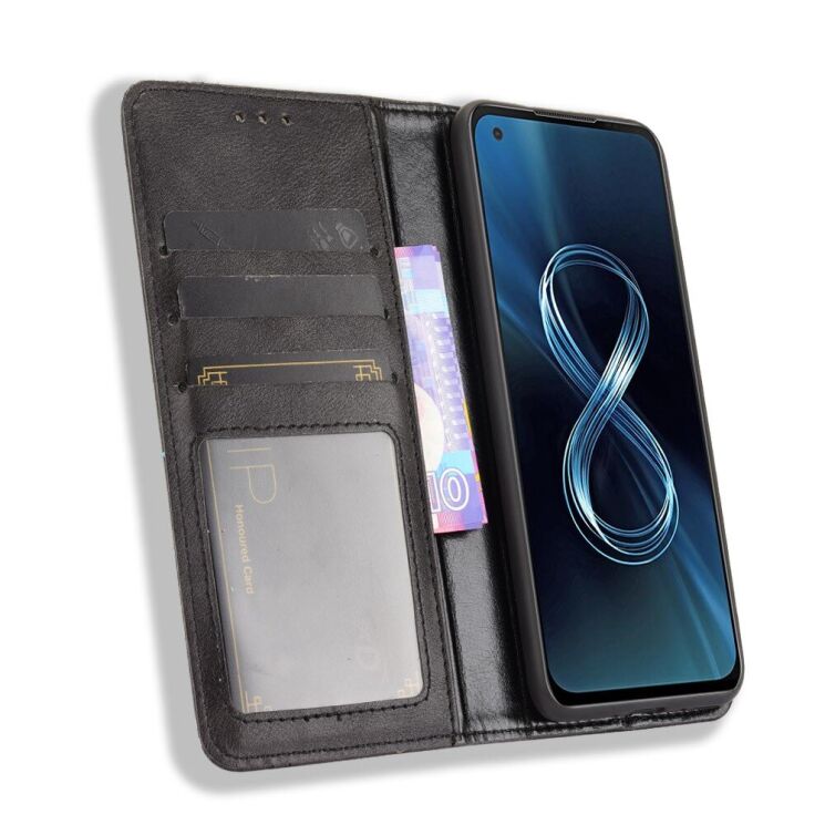 Чохол Deexe Retro Style для ASUS Zenfone 8 (ZS590KS) - Black: фото 5 з 12