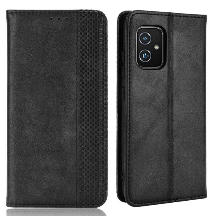 Чохол Deexe Retro Style для ASUS Zenfone 8 (ZS590KS) - Black: фото 1 з 12