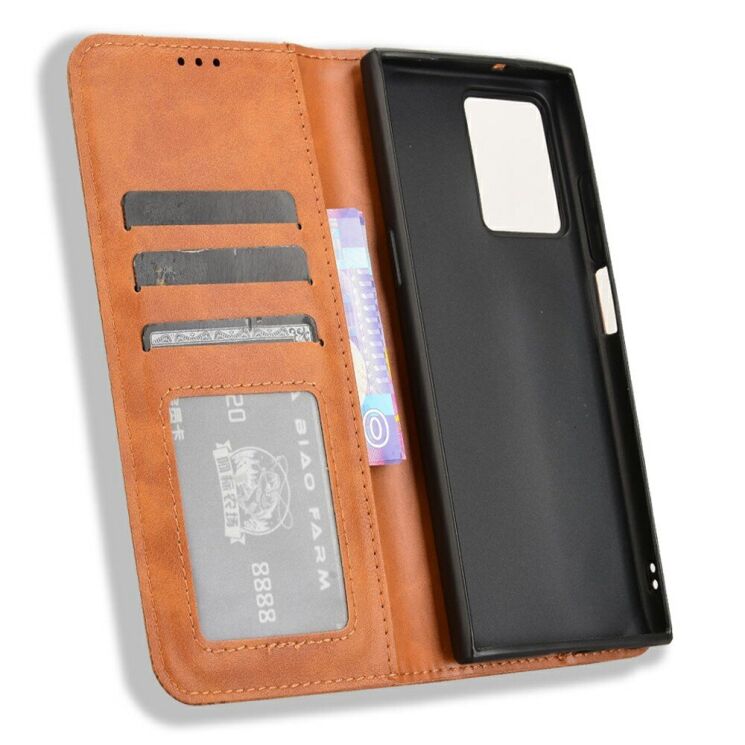 Чехол Deexe Retro Style для HMD Skyline - Brown: фото 4 из 8