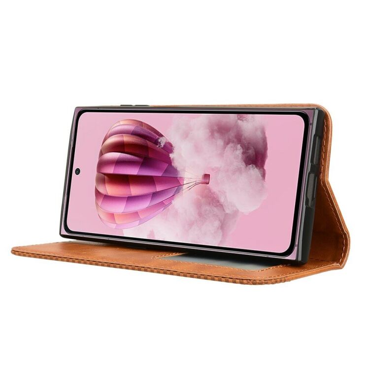 Чехол Deexe Retro Style для HMD Skyline - Brown: фото 3 из 8
