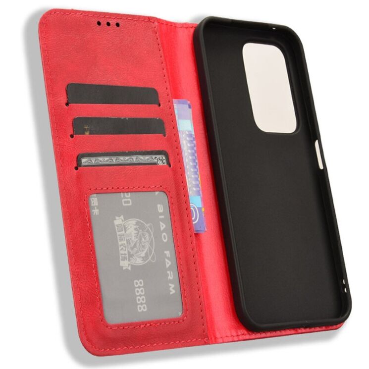 Чехол Deexe Retro Style для Honor 200 Lite - Red: фото 4 из 7