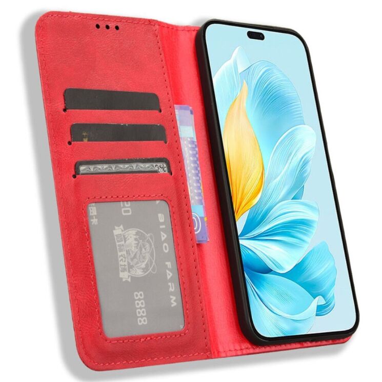Чехол Deexe Retro Style для Honor 200 Lite - Red: фото 2 из 7