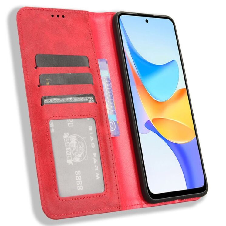 Чехол Deexe Retro Style для Honor X7b - Red: фото 2 из 7