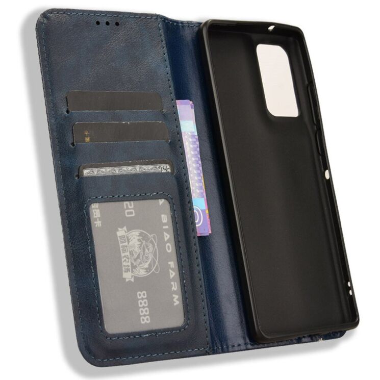 Чехол Deexe Retro Style для Motorola Edge 50 Fusion - Blue: фото 4 из 7