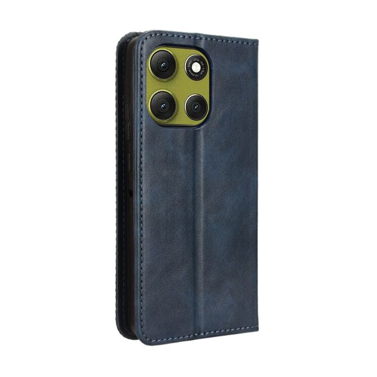 Чохол Deexe Retro Style для Motorola Moto G86 - Blue: фото 9 з 15